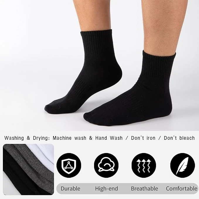 CHOOYOU Mens Ankle Socks Cotton factory